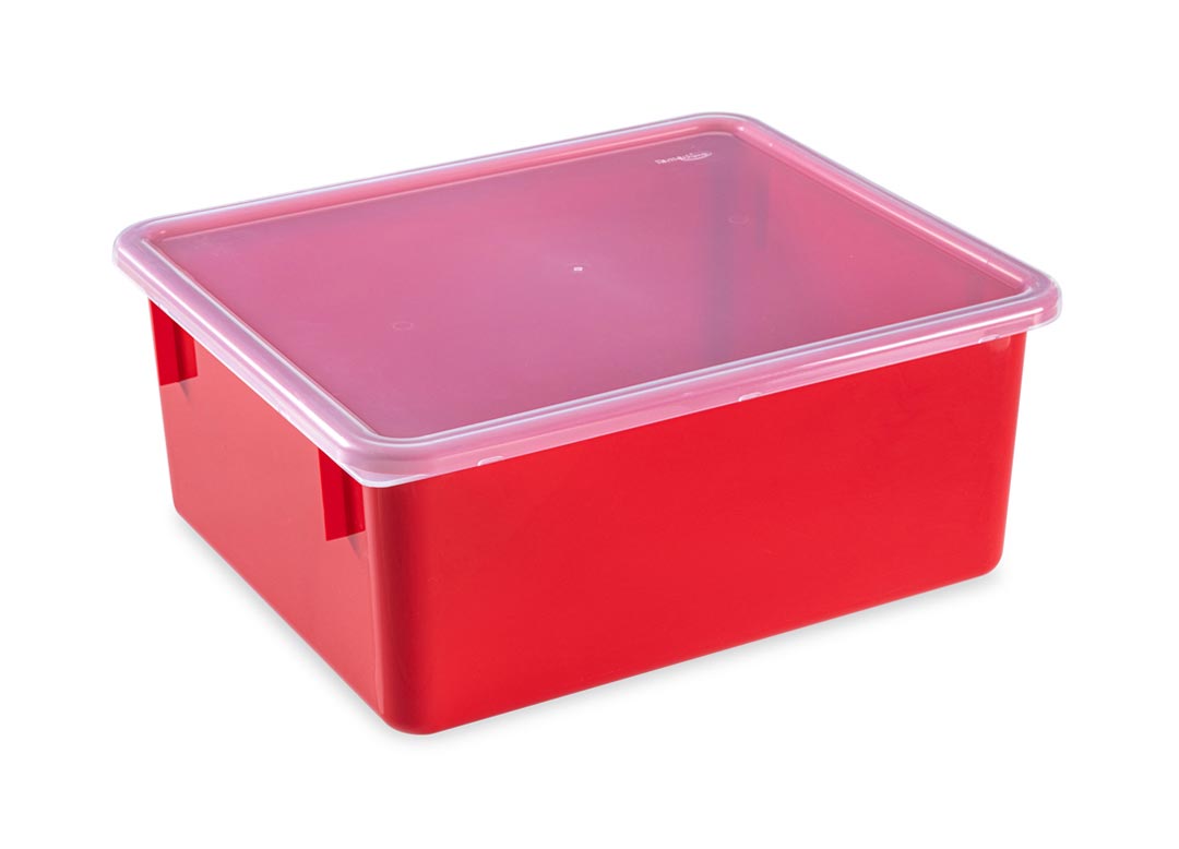 קופסא 10 16 ליטר עם מכסה 6602 אדום