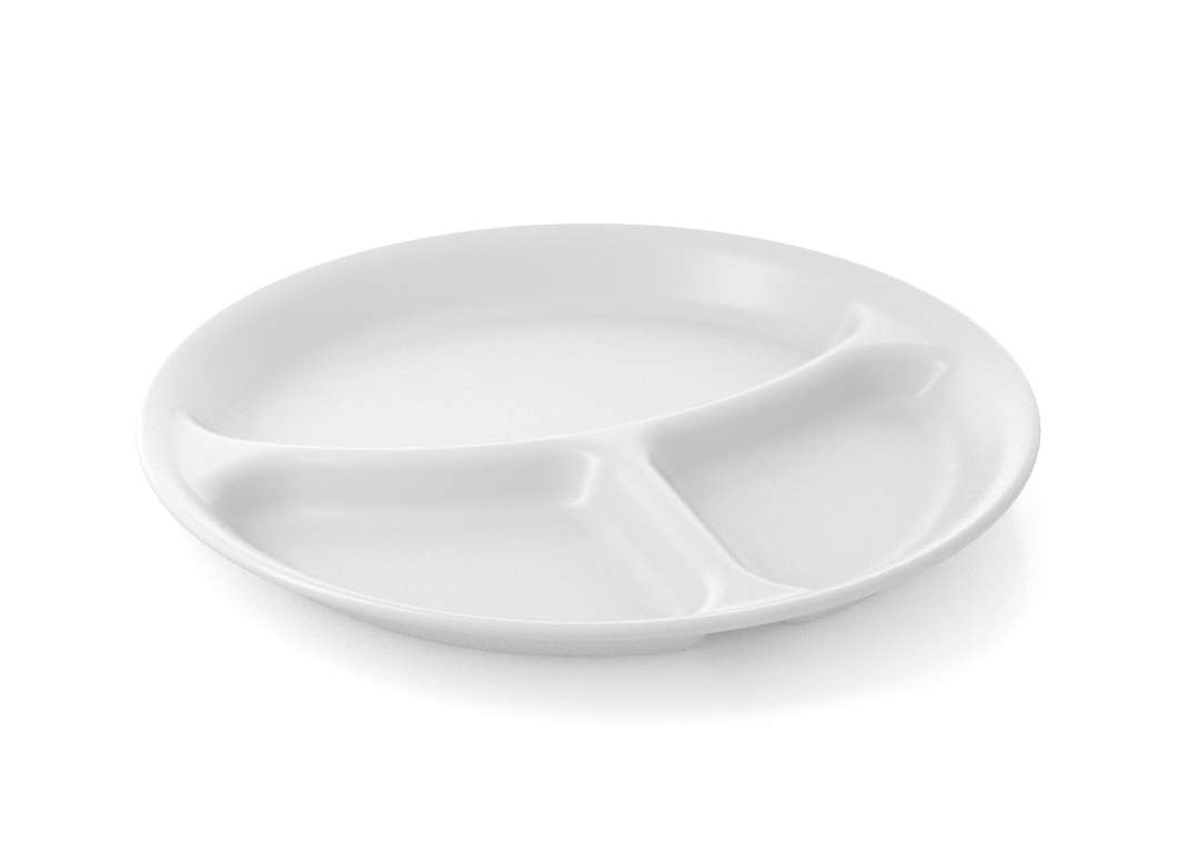 Shoham Divided Plate 26cm 56 White