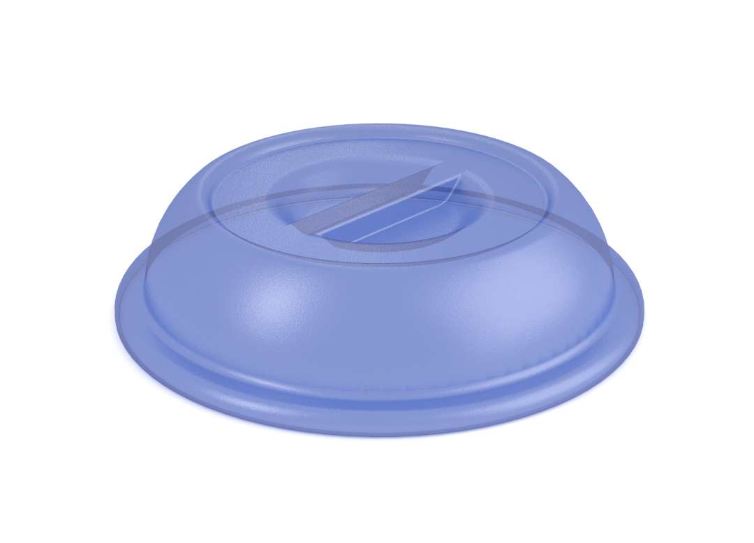 Complementary Products - Plate Cover PC 19.5cm without Vent 316 Transparent Blue