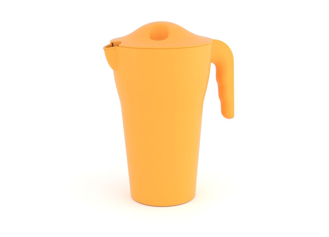 Designed Pitcher with Lid 2L 482 Tropical Orange