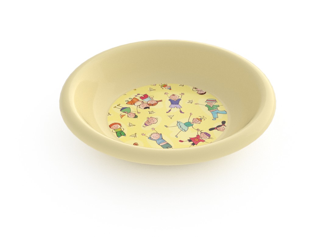 Adi Decorative Deep Plate 21cm 6916 Cream Kids