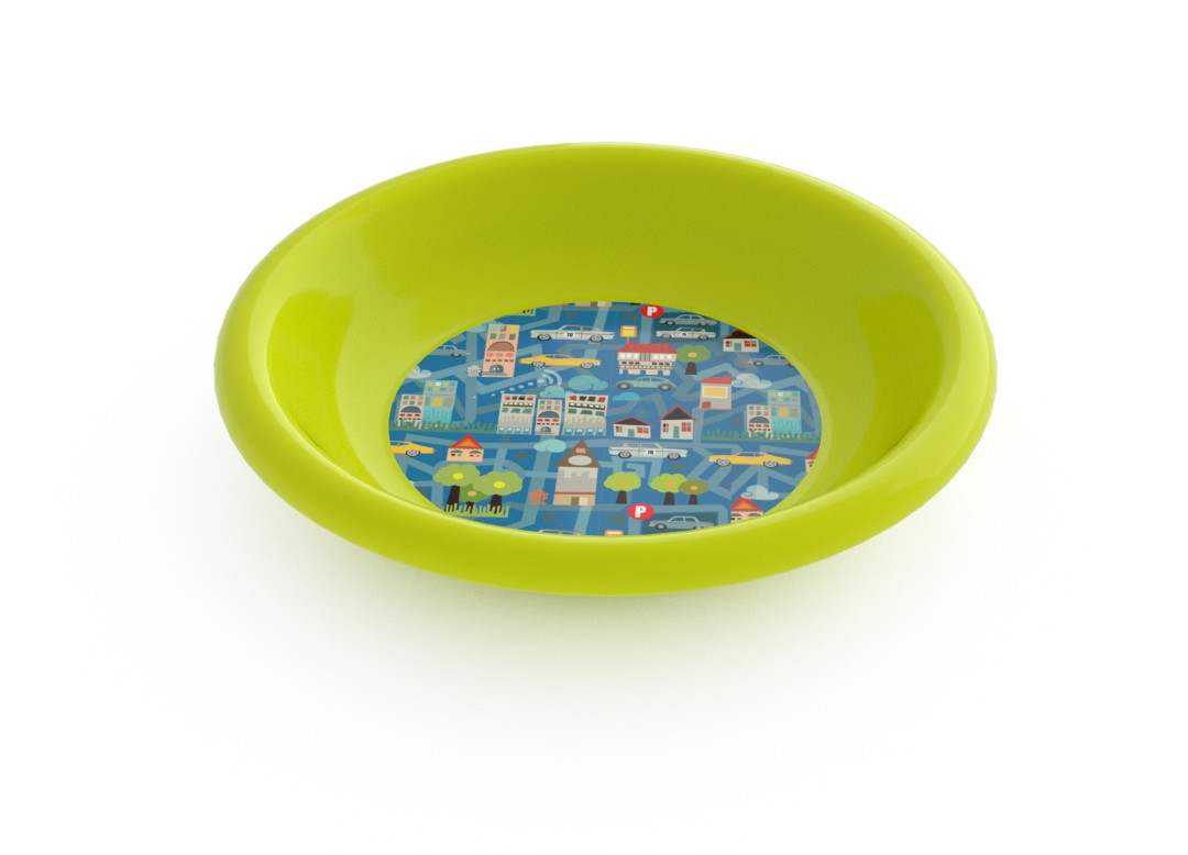 Adi Decorative Deep Plate 21cm 6918 Lime City