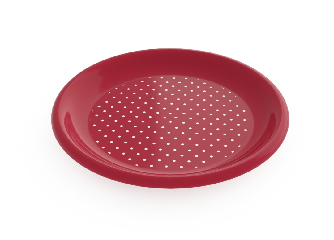 Adi Decorative Flat Plate 23cm 6937 Red Dots