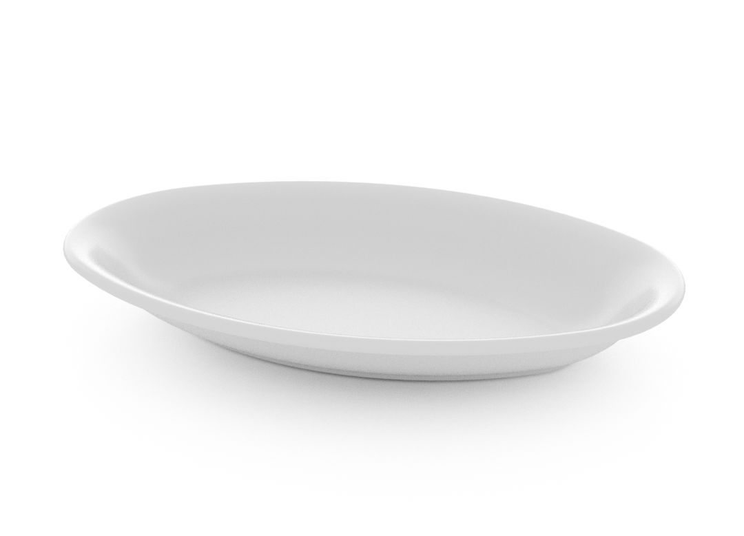 Oval Salad Plate 23cm 375 White