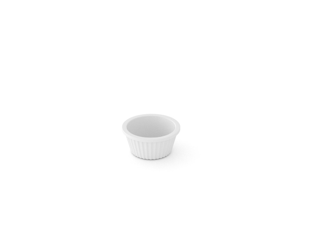 Salad Butter Pat Dish 5cm 100 White