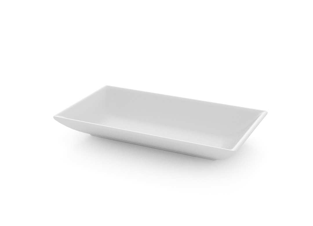 Salad Square Tapas Plate 9x16cm 393 White