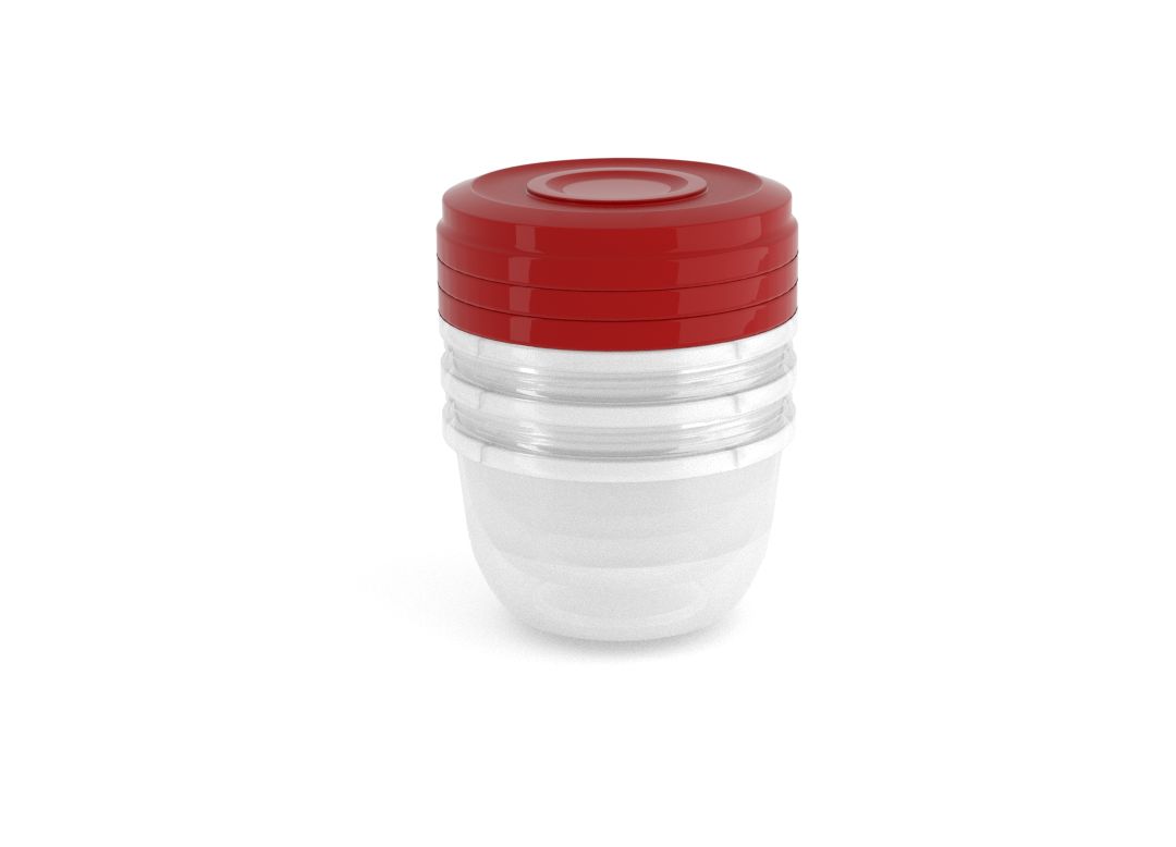 Smart Container Set 3x500ml 9350 Dark Red