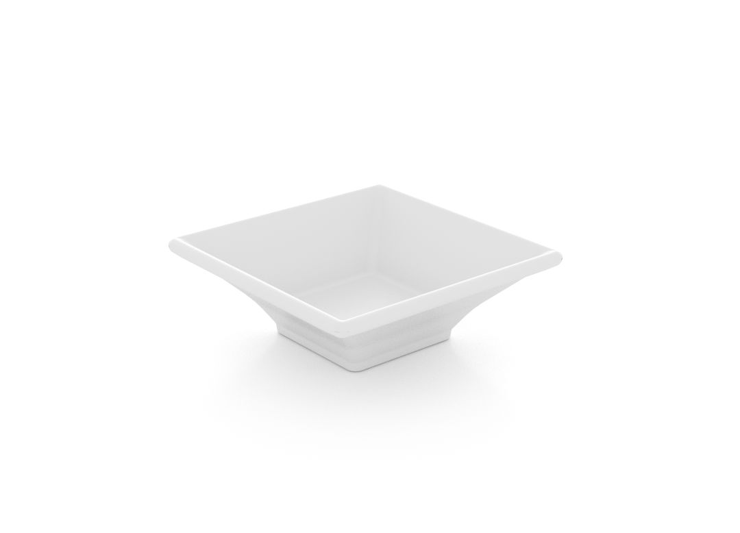 Square Salad Plate 9.5cm 390 White