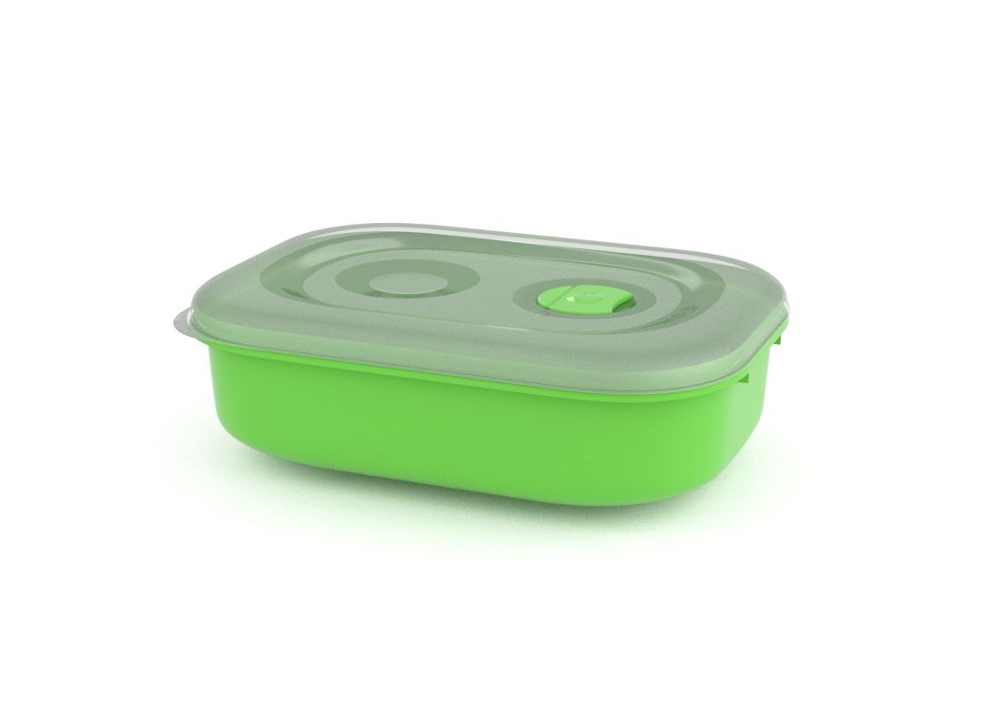 Tama Lock Rectangular Container 1.8L 9180 with Steam Release Valve Green