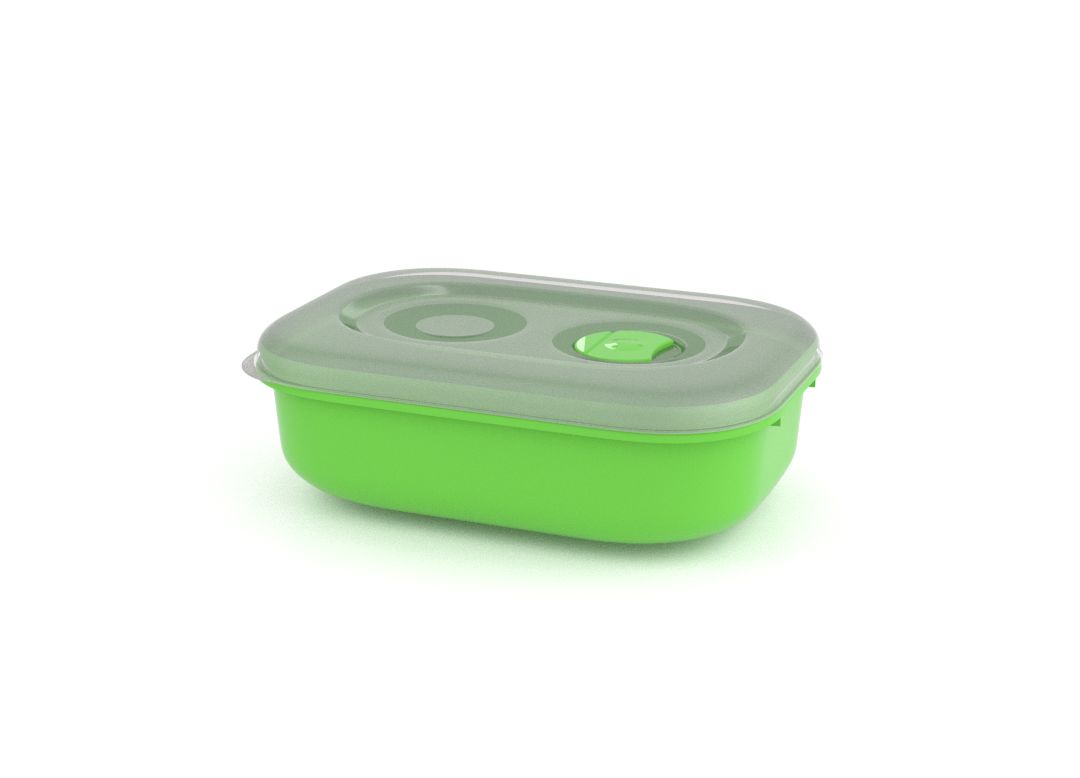 Tama Lock Rectangular Container 900ml 9900 with Steam Release Valve Green