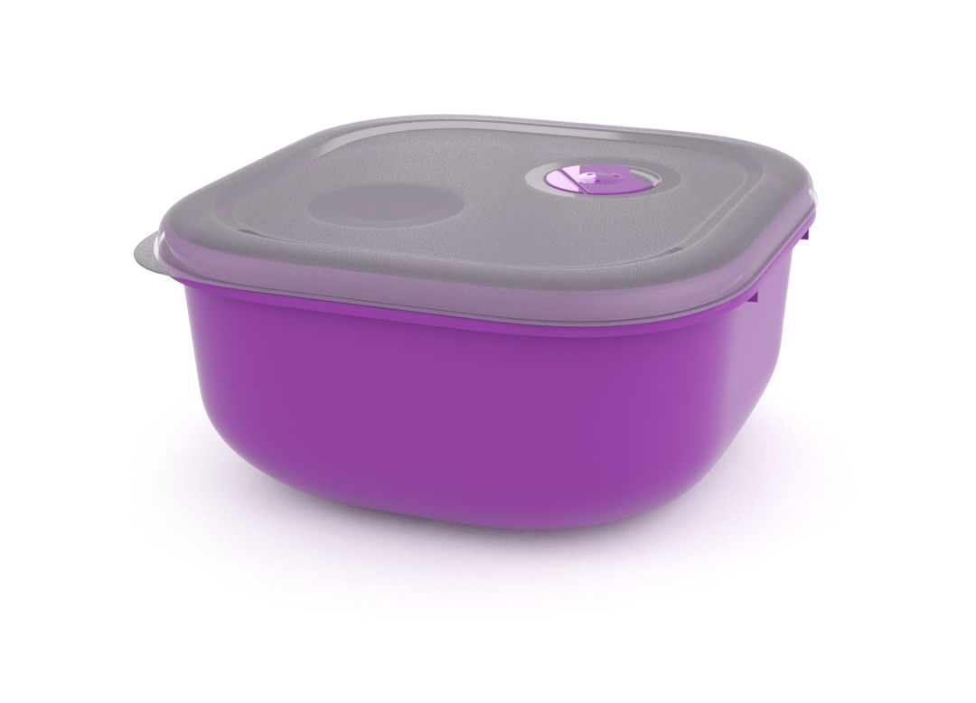 Tama Lock Square Container 2.4L 9240 with Steam Release Valve Purple