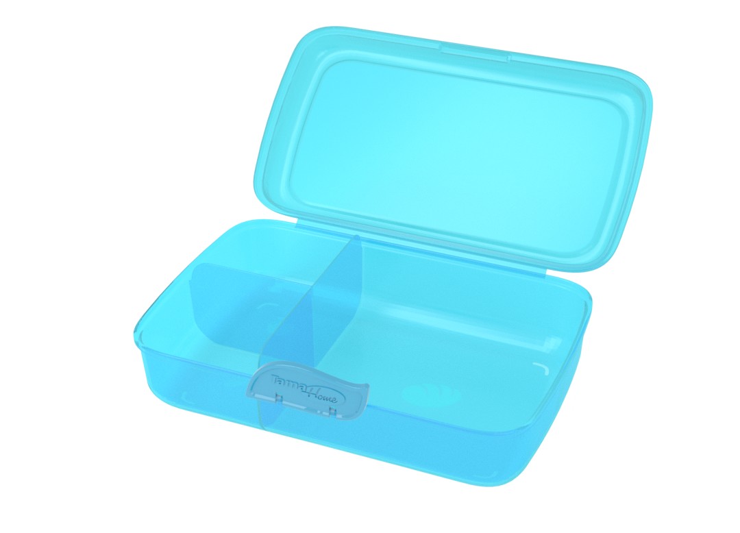 Lunchbox 22x15x7cm 1000 Transparent Blue