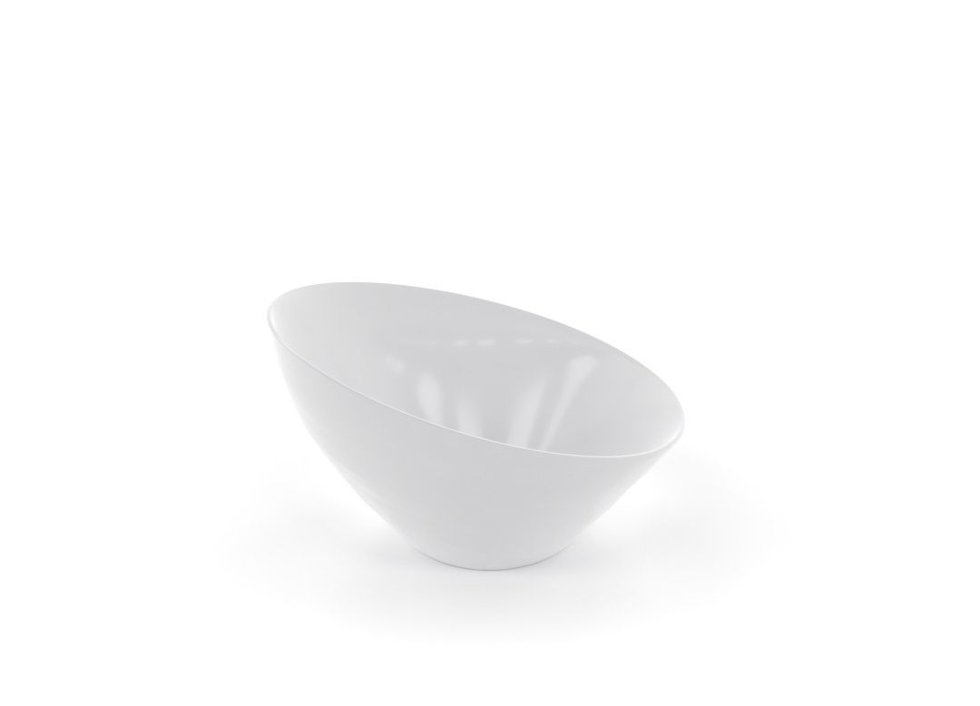 Bevel Thread Bowl 18 3x18cm 1015 BUFFET White