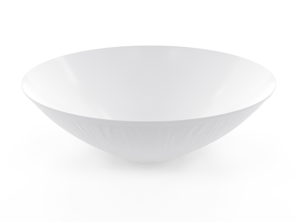 Decorative Bowl 38cm_1017 BUFFET White