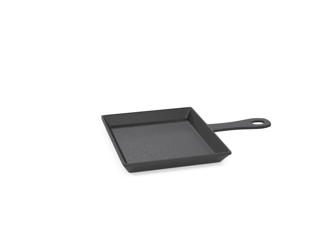 Deep plate with handle 1029 Black Stone