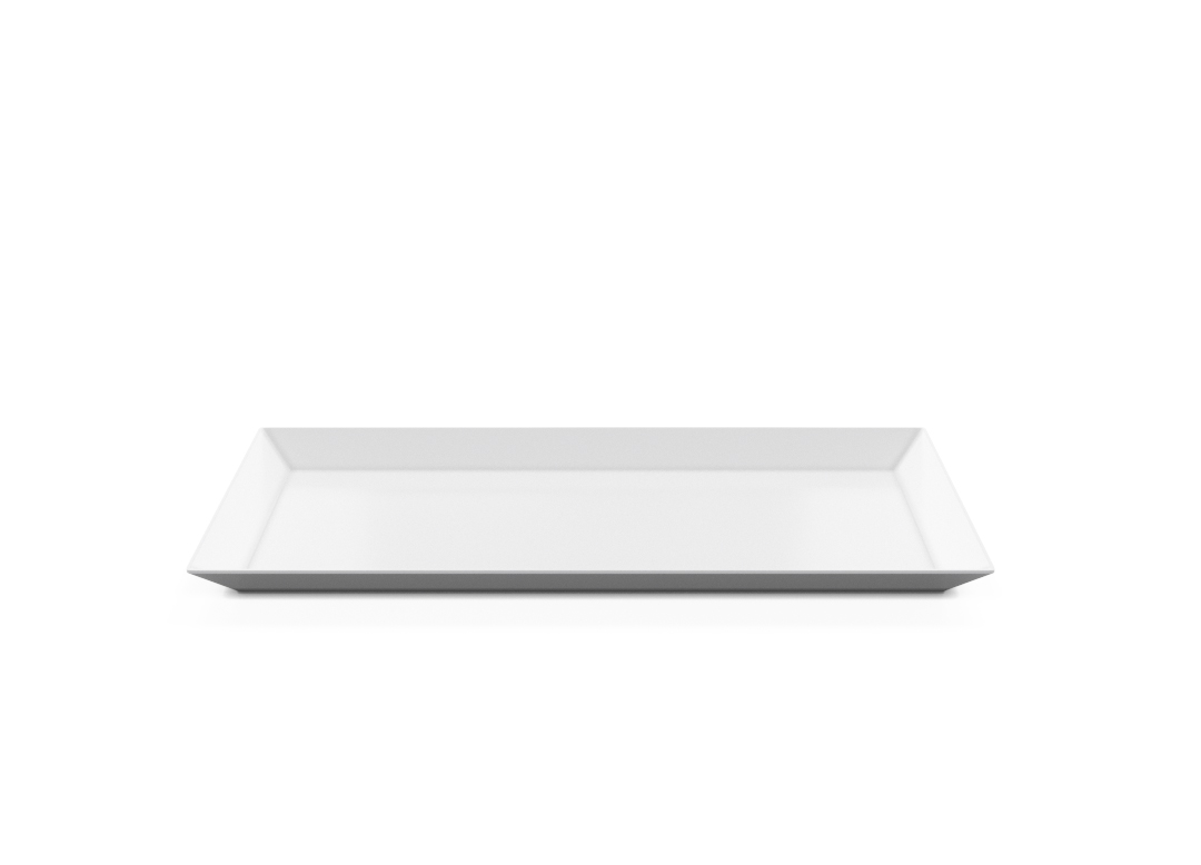 Rectangular Plate 35x17cm 1008 BUFFET White