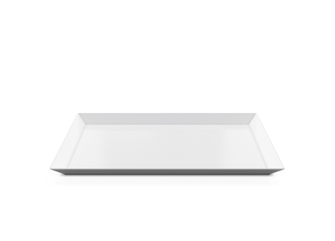 Rectangular Plate 35x24cm 1008 BUFFET White