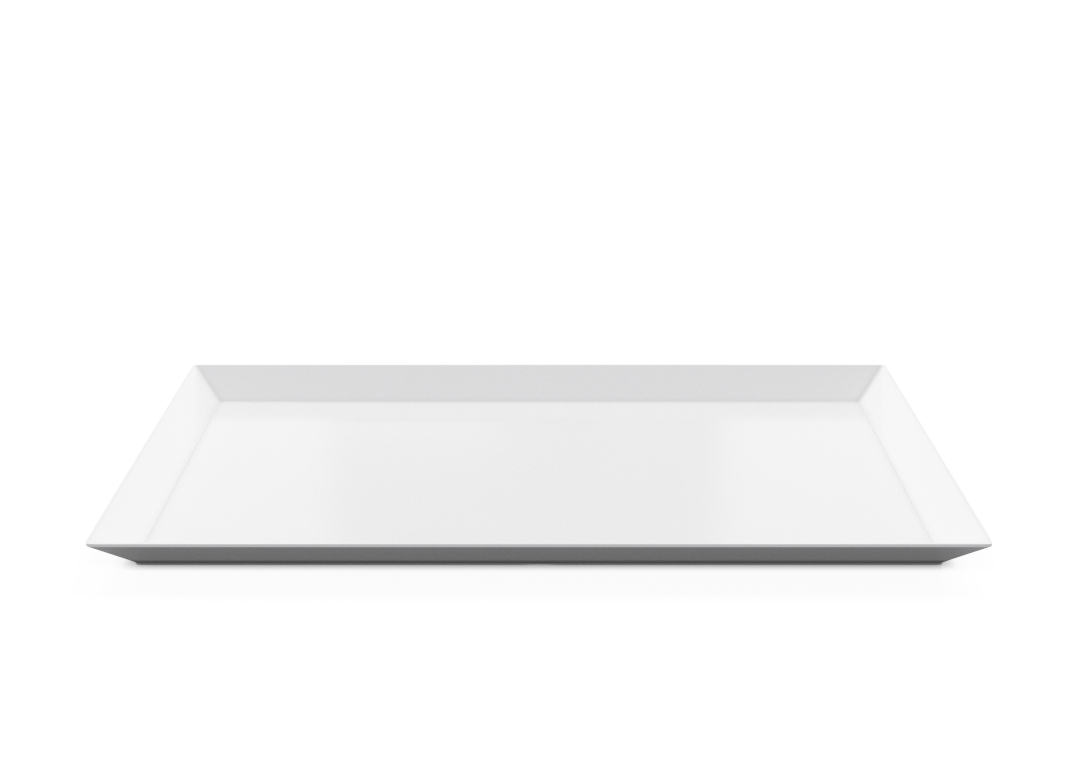 Rectangular Plate 42x24cm 1001 BUFFET White