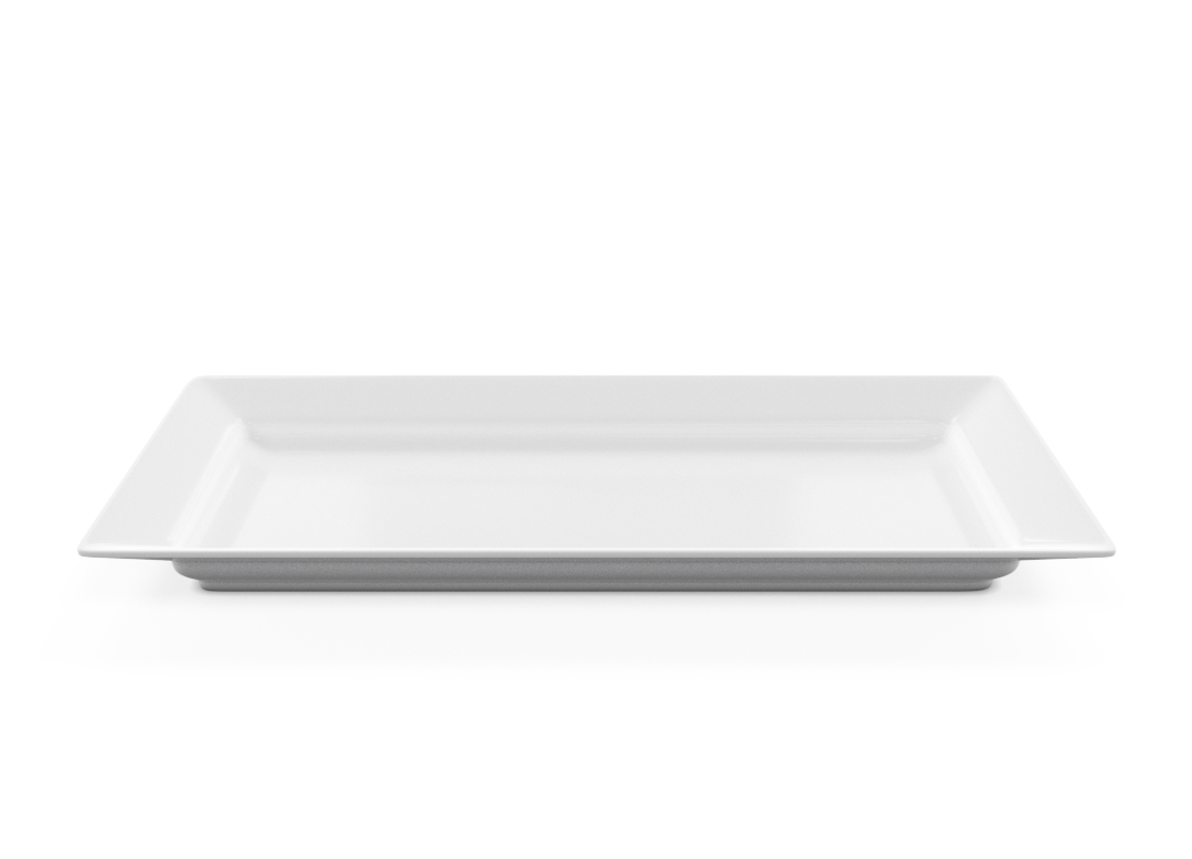 Rectangular Plate 44x22cm 1003 BUFFET White