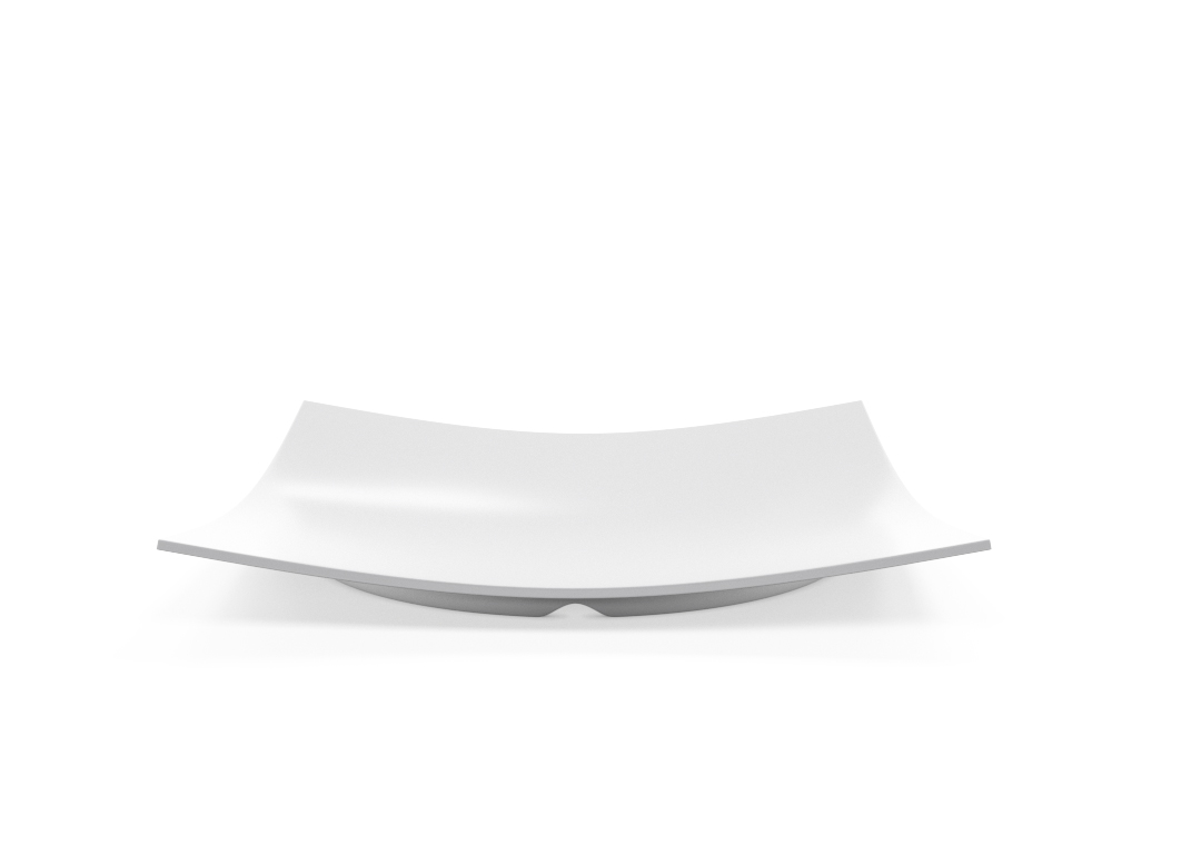 Square Plate 31x31cm 1006 BUFFET White