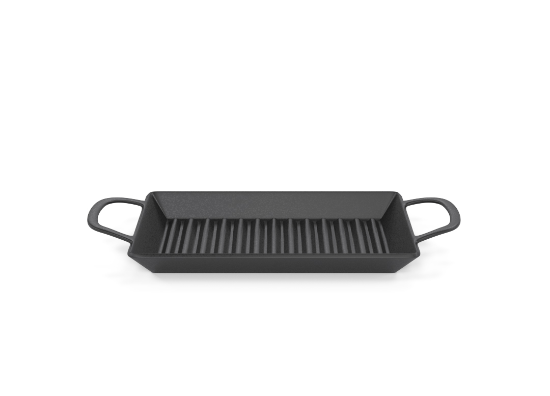 Tray with two ears 22cm 1028 Black Stone
