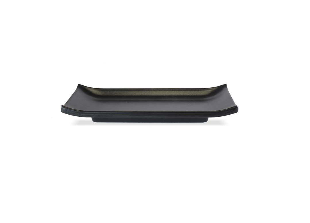 Sushi Rect Plate 22x9cm 1061 Black Stone