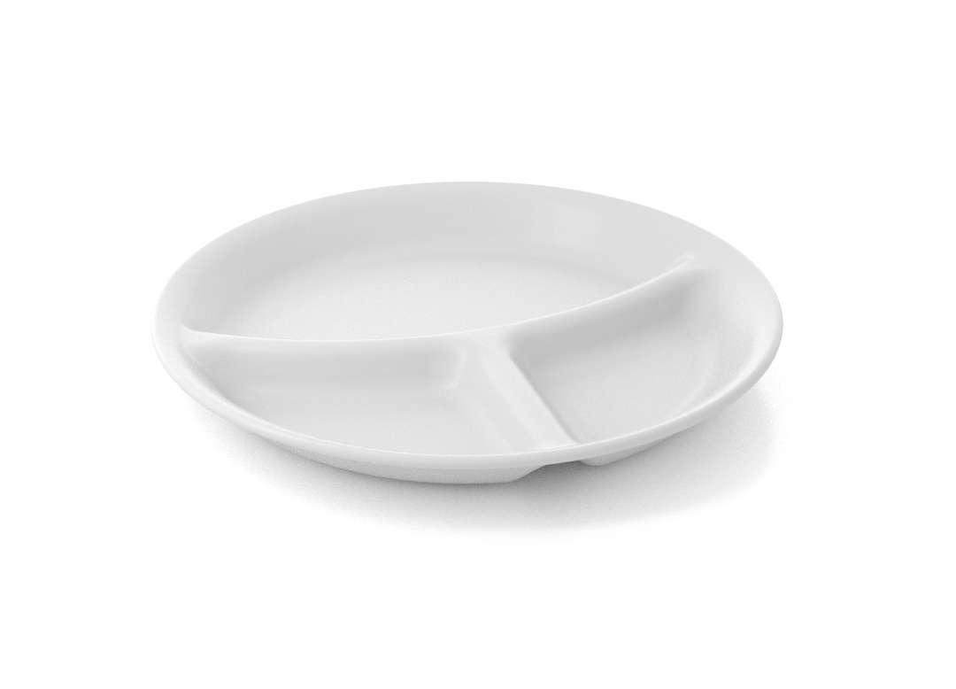 Shoham Divided Plate 23cm 55 white