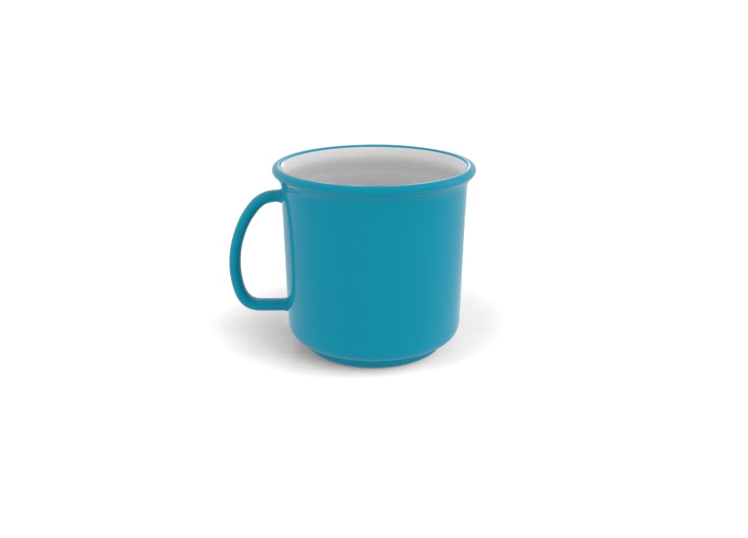 Ruby Decorative Cup 325ml 3109 Turquoise Ruby