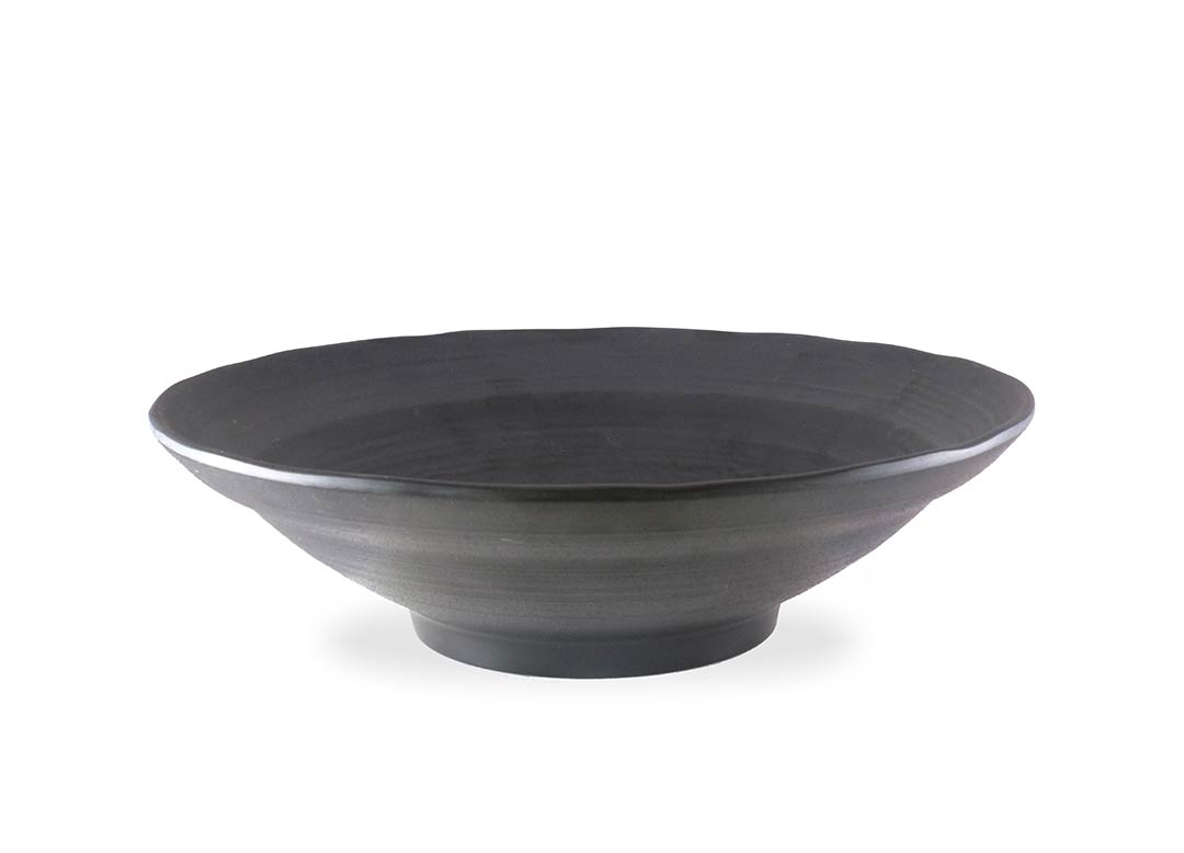 Stone Buffet Black round bowl 30.2x8.2cm 1043 Black