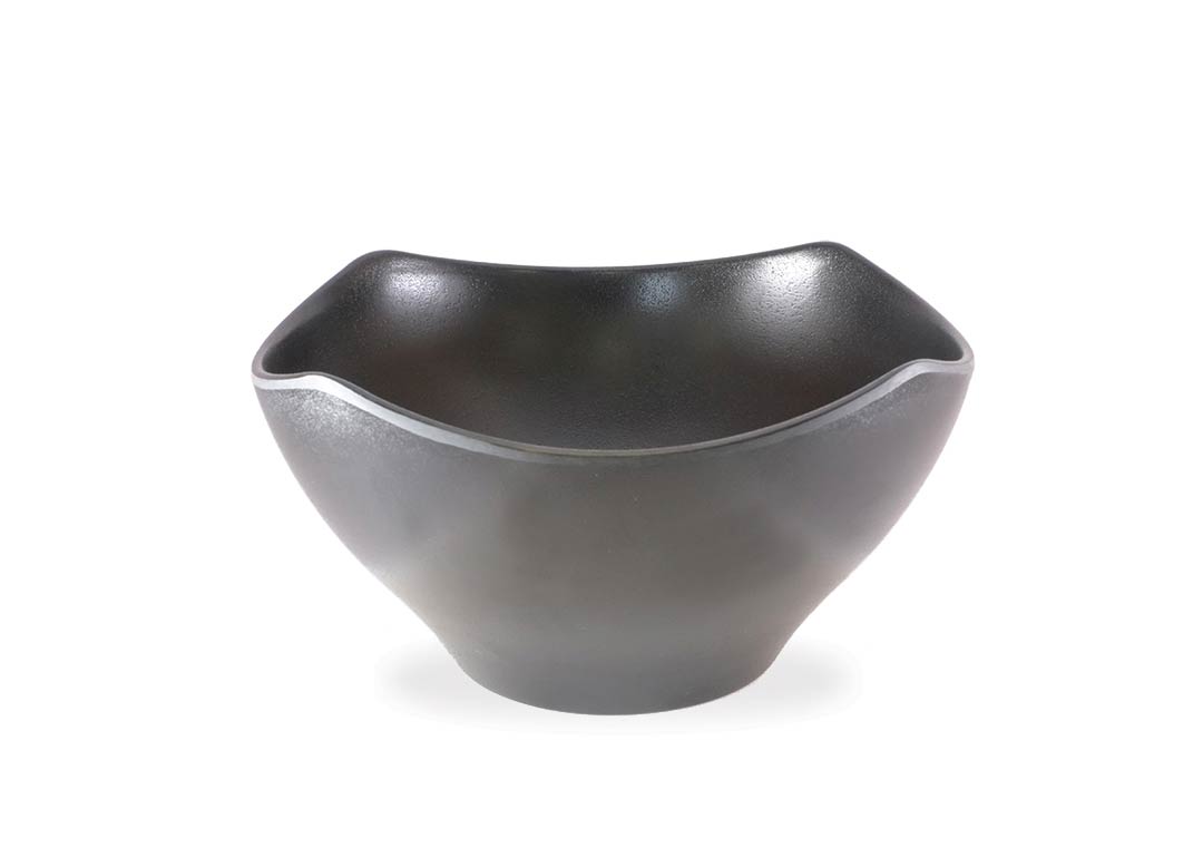 Stone Buffet Black square bowl 21x21x11cm 1050 Black