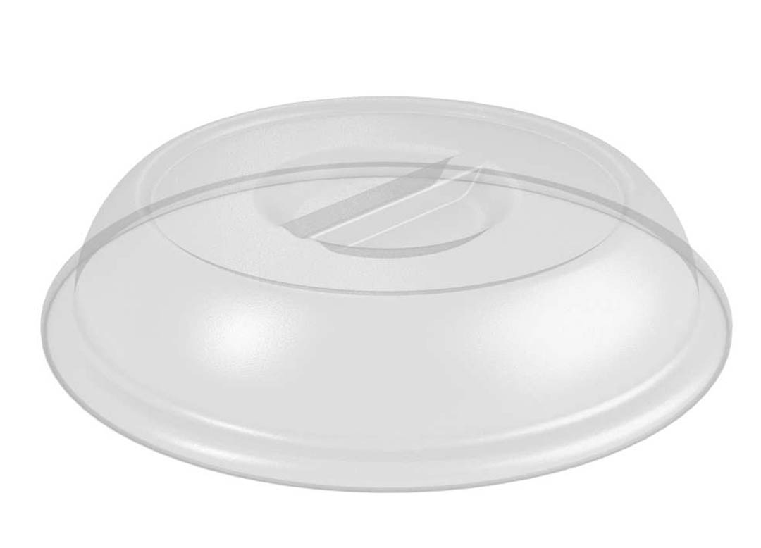 Plate Cover PC 26cm Without Vent 318 Transparent