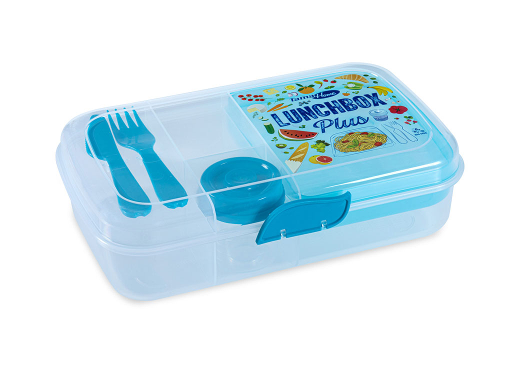 Lunch Box Plus 26x16x7cm 1090 Transparent Blue