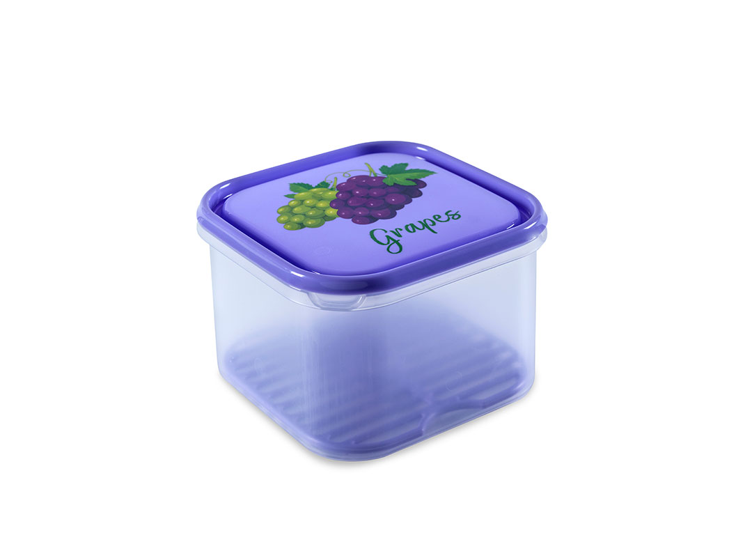 Inbar Decorative Container 2.8L 7280 Grapes Lid With Fresh Net Purple