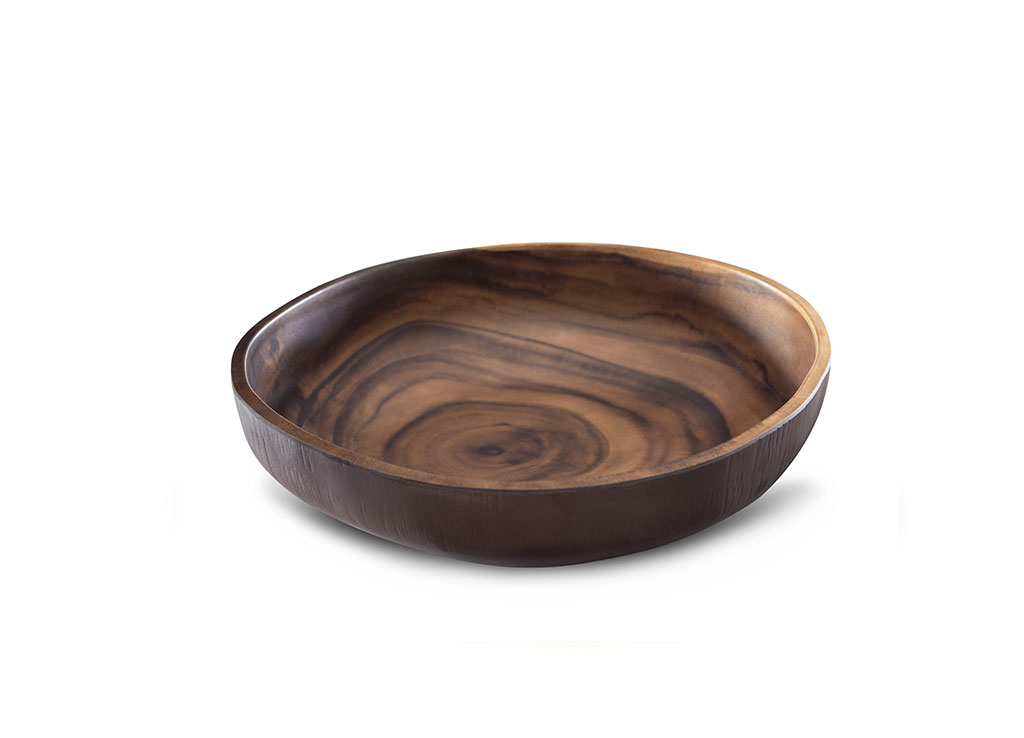 Round Bowl Wood-Like 8.5x32.5x32.5cm 1092 Wood-Like