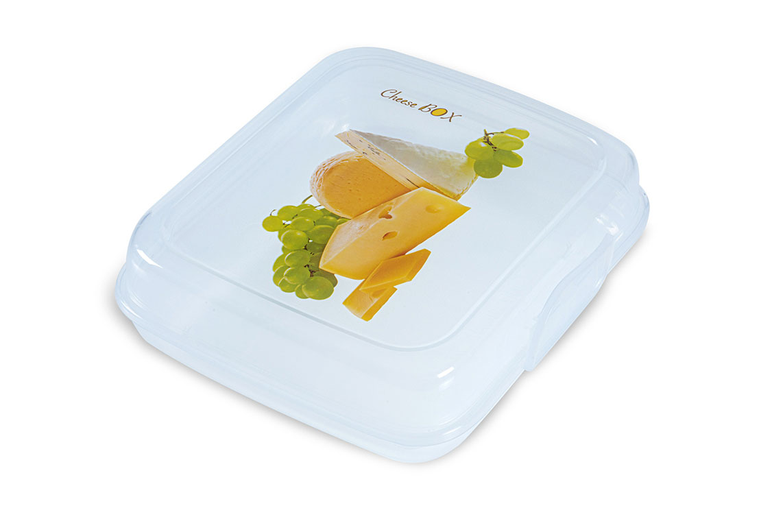 Decorative Sandwich Box 5x14x16cm 1080 Transparent CHEESE